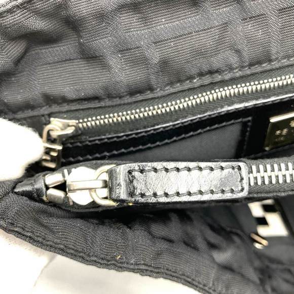 FENDI handbag in black nylon/canvas for men and women - Picture 13 of 14